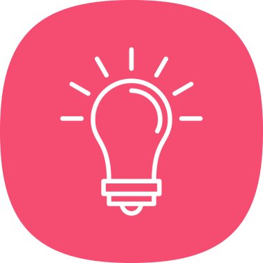 ampul simgesi, vektör illüstrasyonu 