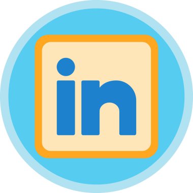 Logo vektör işareti LinkedIn American business in famous syon social media design 