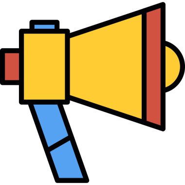 vektör sözcüsü Simgesi illüstrasyonu 