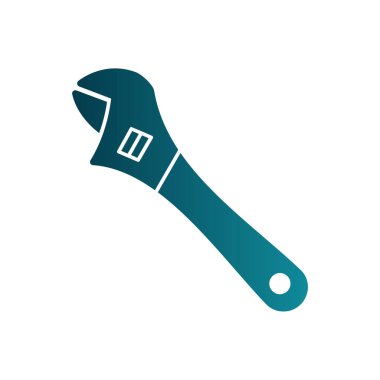 İngiliz anahtarı simgesi vektör çizimi tasarımı