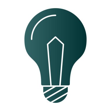 Ampul simgesi web basit illüstrasyon