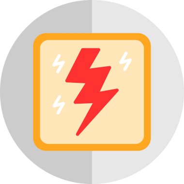 elektrik enerji vektörü simgesi