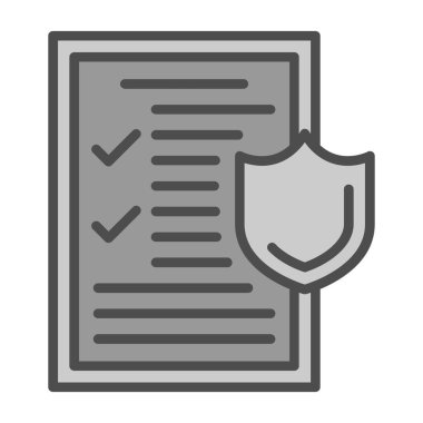 tıbbi sigorta simge vektör çizim