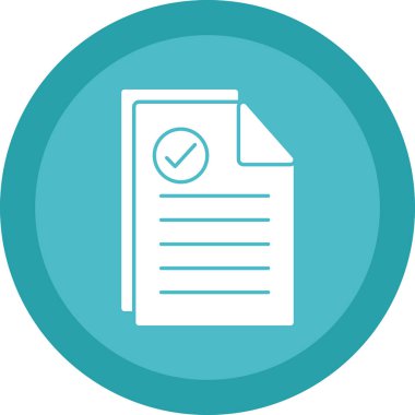 belge simgesi, vektör illüstrasyonu basit tasarım