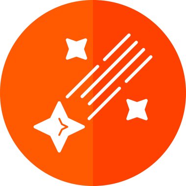 Kayan yıldız simgesi vektör resmetme sembolü 