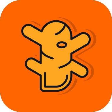 Zencefil kök simgesinin vektör illüstrasyonu 