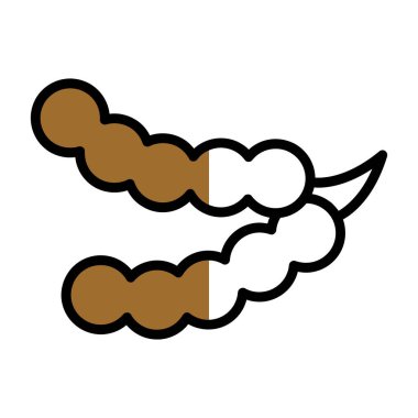 Şekerin vektör simgesi, vektör illüstrasyonu