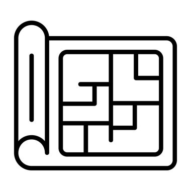 Bir bulmaca simgesinin vektör çizimi