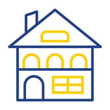 Bina. Web simgesi basit illüstrasyon 