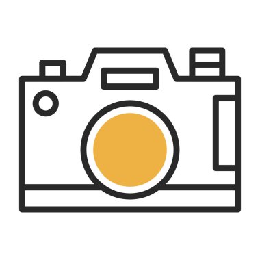 Kamera. Web simgesi basit illüstrasyon
