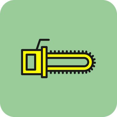 Modern Testere Bıçağı simgesinin vektör çizimi                         