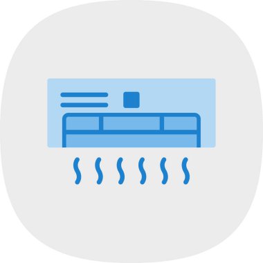 Klima vektör renk çizgisi simgesi