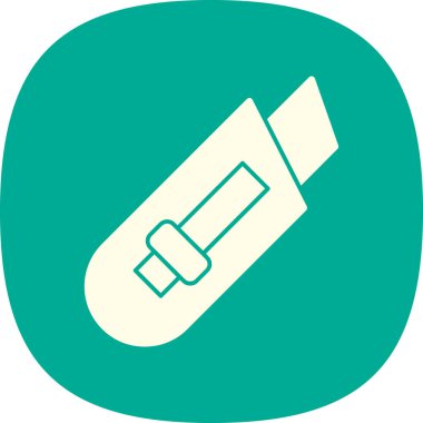 Cutter ağ simgesi vektör illüstrasyonu