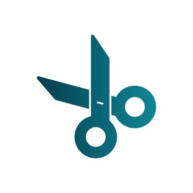 Makas vektör simgesi simgesi çizimi 