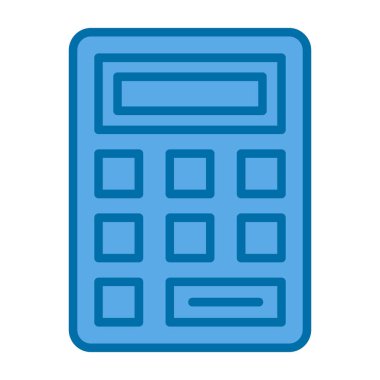 Basit Hesaplayıcı Simgesi, vektör illüstrasyonu