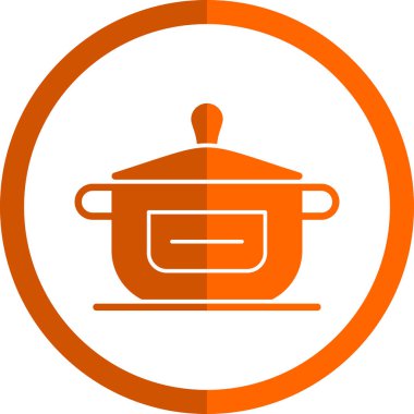 yemek kabı simgesi, vektör illüstrasyonu