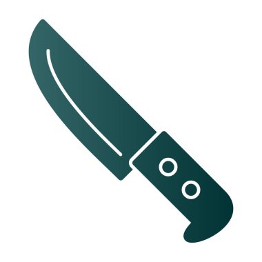 Bıçak düz simgesi, vektör illüstrasyonu 