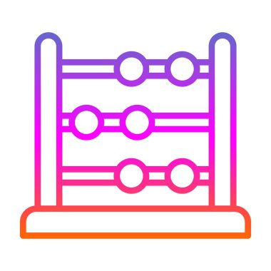 abacus web simgesi vektör illüstrasyonu