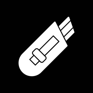 Cutter ağ simgesi vektör illüstrasyonu