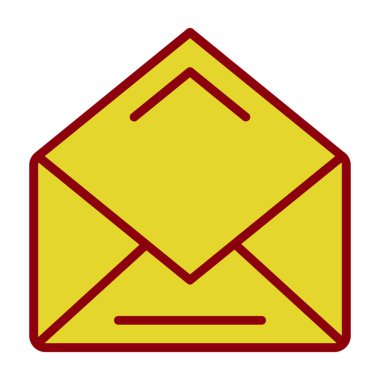 Basit harf zarfı simgesi, vektör illüstrasyonu