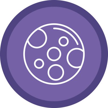 Ay simgesi, vektör illüstrasyonu basit tasarım