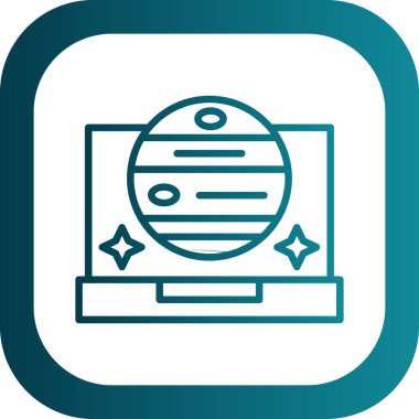 dizüstü bilgisayar simgesi, vektör illüstrasyonu basit tasarım