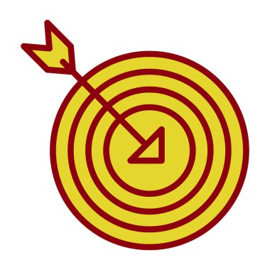 hedef ok simgesi, vektör çizim ile 