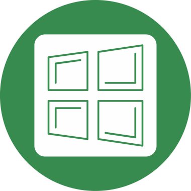 pencere simgesi vektör illüstrasyonu