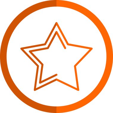 yıldız simgesi vektör illüstrasyonu 