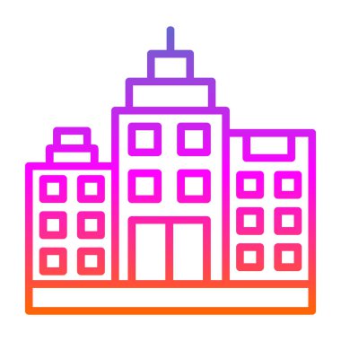 modern yapı web simgesi, vektör illüstrasyonu