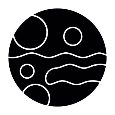 Mars ikon vektör illüstrasyonu 