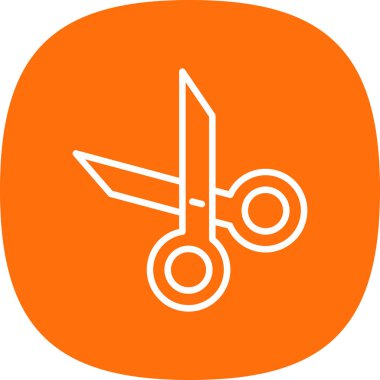 Makas vektör simgesi simgesi çizimi 