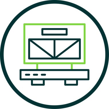 Benzersiz izleyici vektör çizgisi simgesi