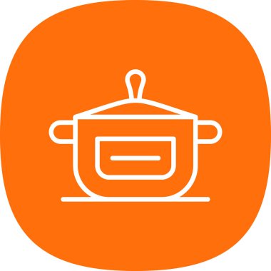 yemek kabı simgesi, vektör illüstrasyonu