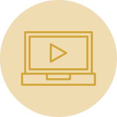 dizüstü bilgisayar simgesi, vektör illüstrasyonu basit tasarım