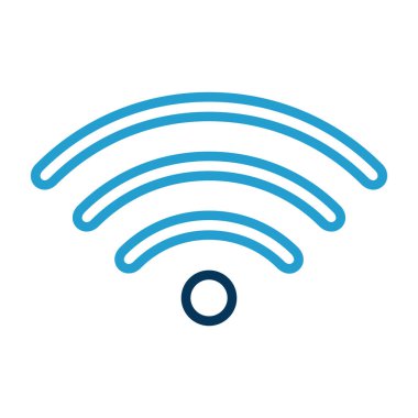 wifi simgesi, vektör illüstrasyonu basit tasarım