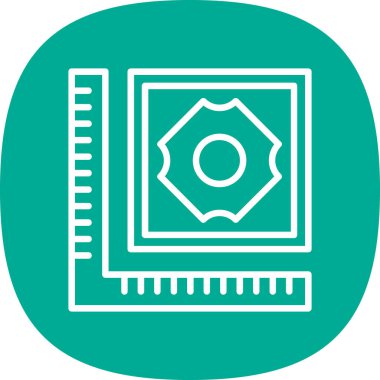 güzel fan vektör çizgisi simgesi