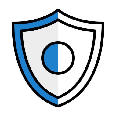 kalkan simgesi, vektör illüstrasyonu basit tasarım