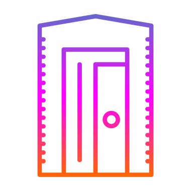 kapı simgesi vektör illüstrasyonu