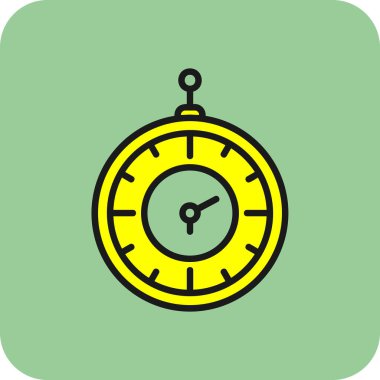 Eski saat. Web simgesi basit tasarım