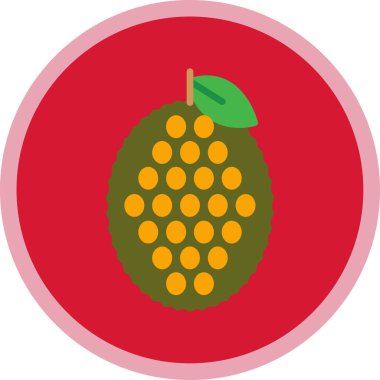 taze Jackfruit ikon vektör çizimi tasarımı
