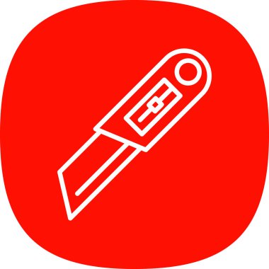 Cutter ağ simgesi vektör illüstrasyonu