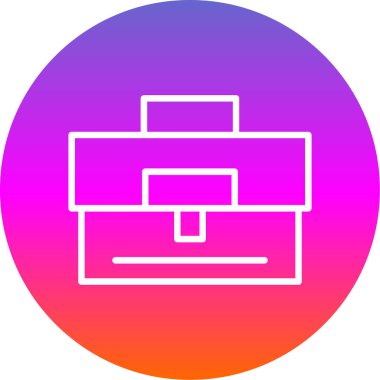 Çanta. Web simgesi basit tasarım