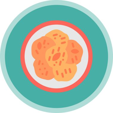 Yemek. Web simgesi basit illüstrasyon