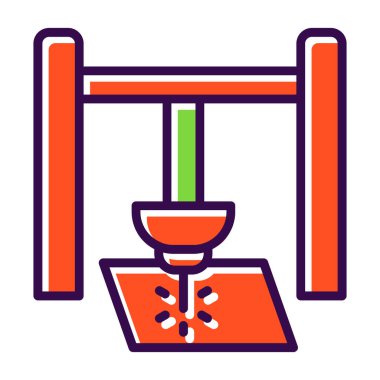 Lazer ağ simgesi vektör illüstrasyonu