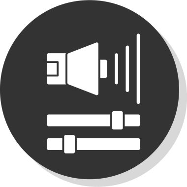 Ses Web simgesi, vektör çizim. 