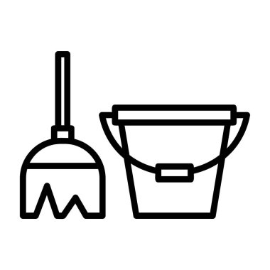 Paspas vektör simgesi ile kova