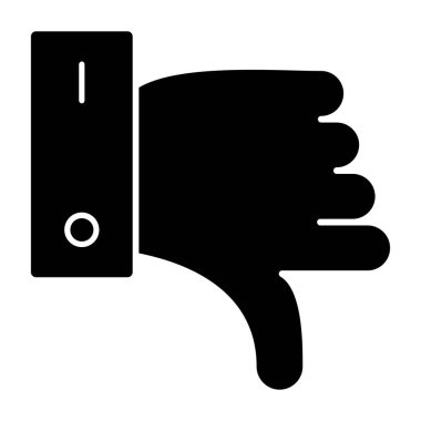 Hoşlanmamak. Web simgesi vektör illüstrasyonu 