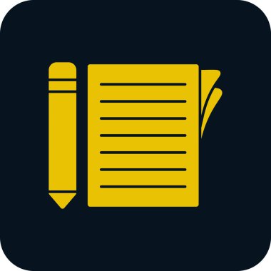 belge simgesi, vektör illüstrasyonu basit tasarım