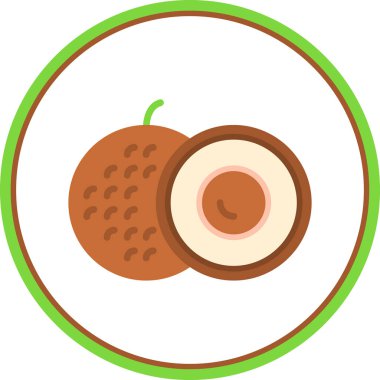 Taze meyve, illüstrasyon, vektör, beyaz arka planda.